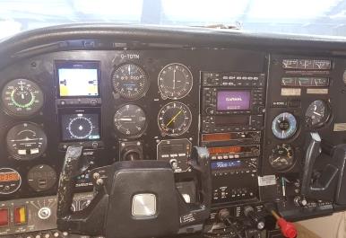 Cessna 210M with dual Garmin G5, GNS430W, GNC255A, Trig TMA45 & KT74